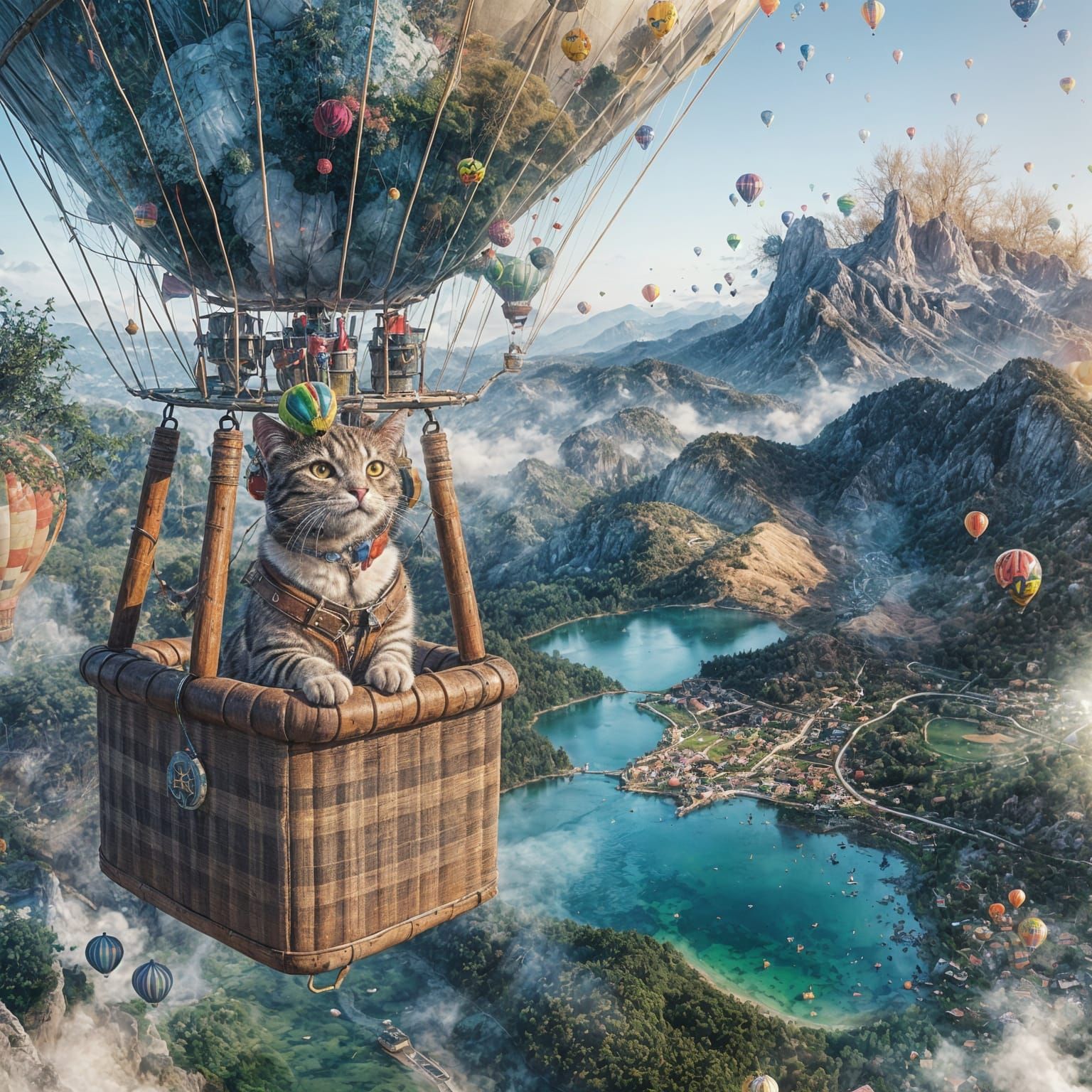 Ballonfahrer Abenteuer