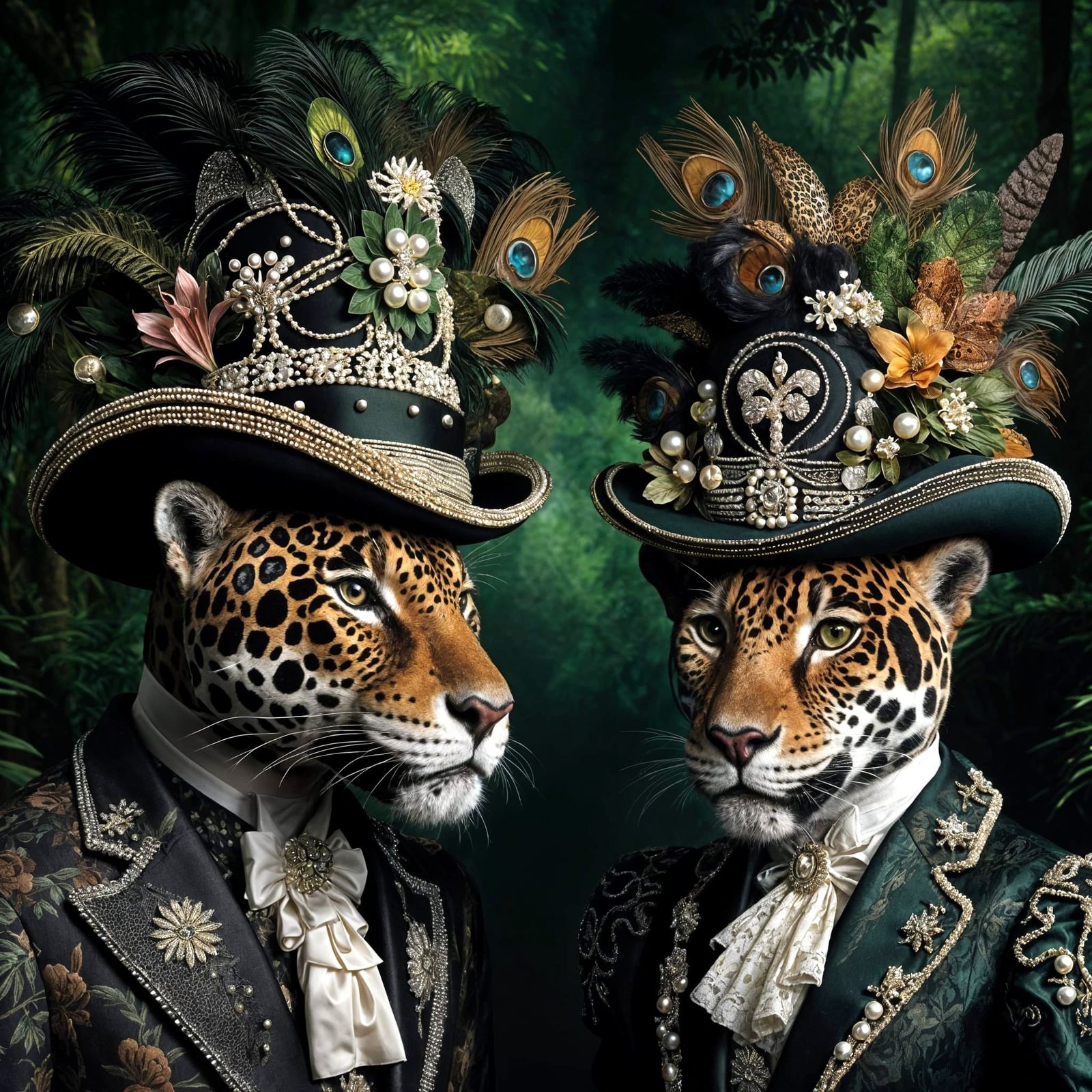 Pearly King & Queen of the Amazon Rainforest (Hats- 2) 