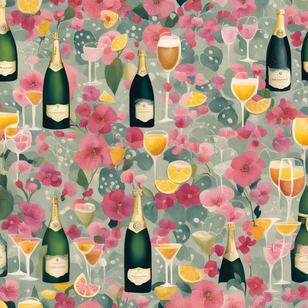 Elegant Glass of Bubbly Crémant Wine