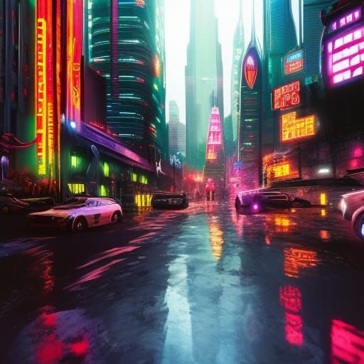 Cyberpunk Neon Wallpaper [1920x1080]. Full credits to u