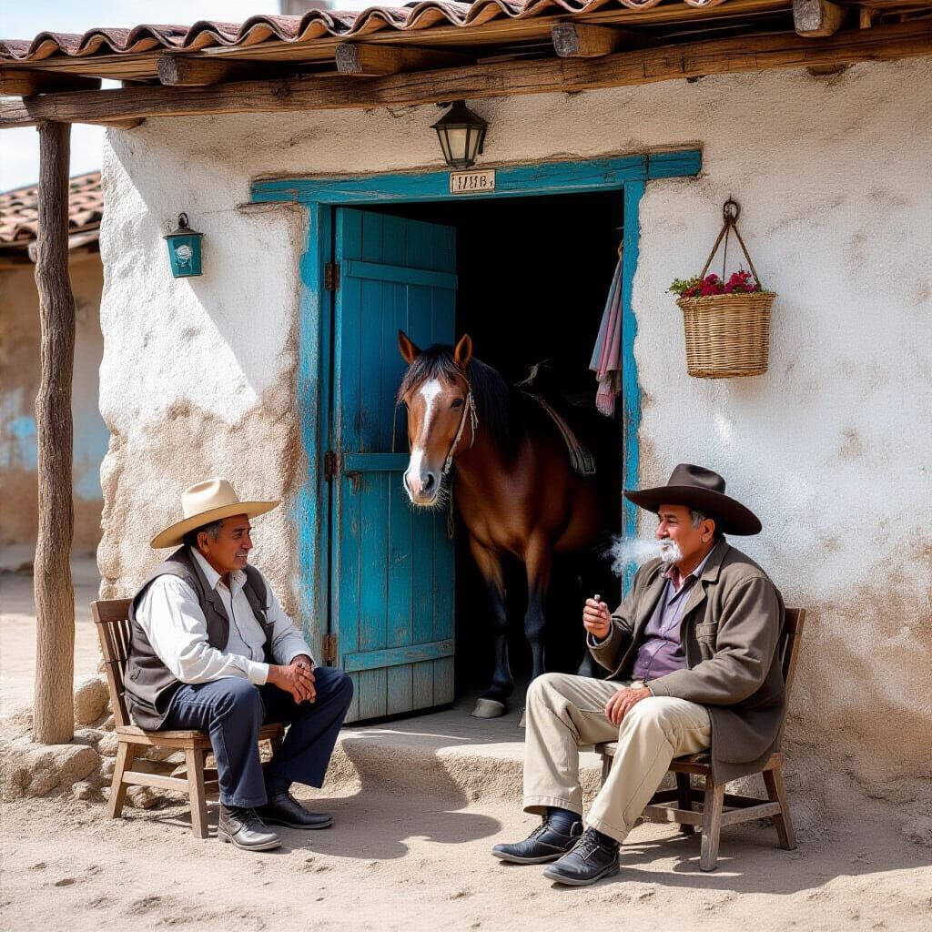 Mexican Village Tavern at Sunset