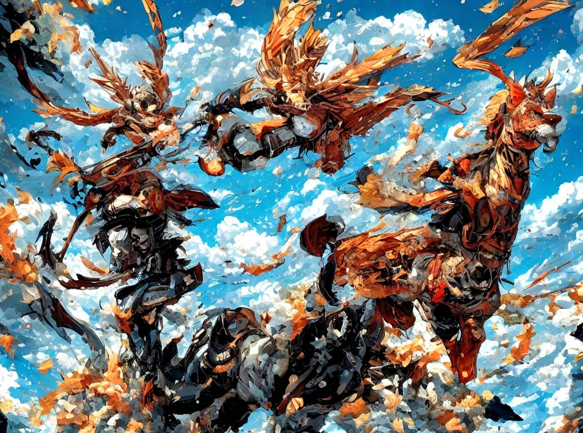 Lion spirit abstract 