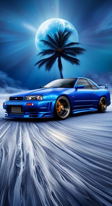 Skyline gtr - AI Generated Artwork - NightCafe Creator