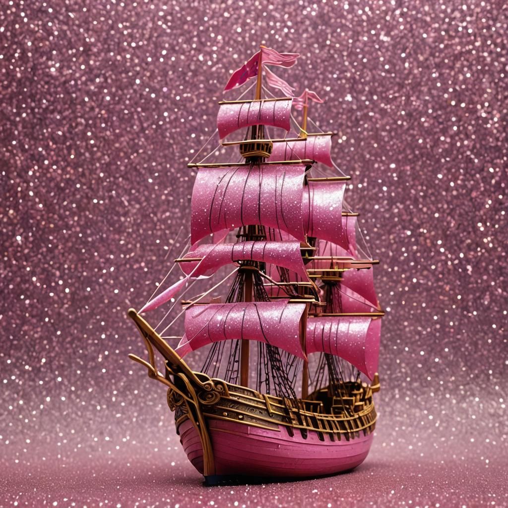  pink ship glittercore  by @Alodia