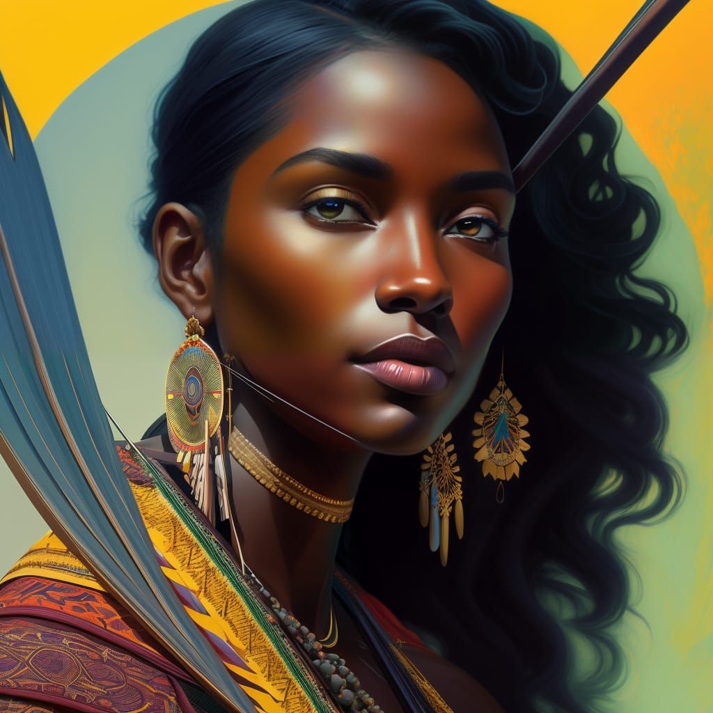 Melanated Indigenous Woman