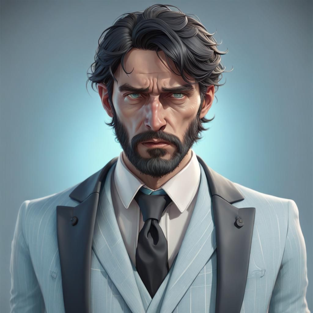 The man in the suit - AI Generated Artwork - NightCafe Creator