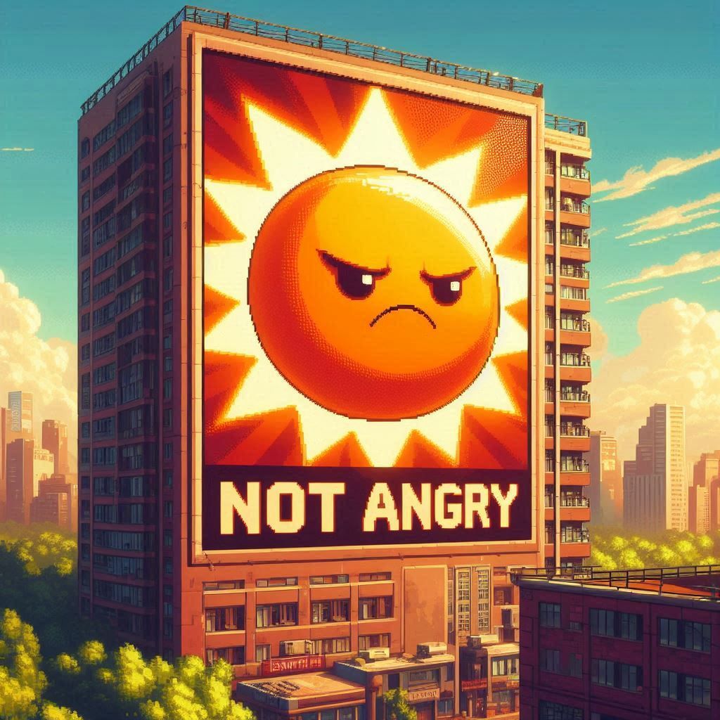 Not angry