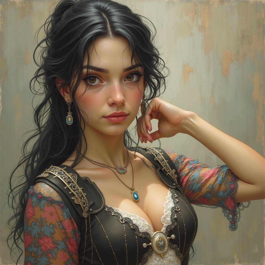 Golden-Haired Boy Sitting in Seashell on Beach Shore