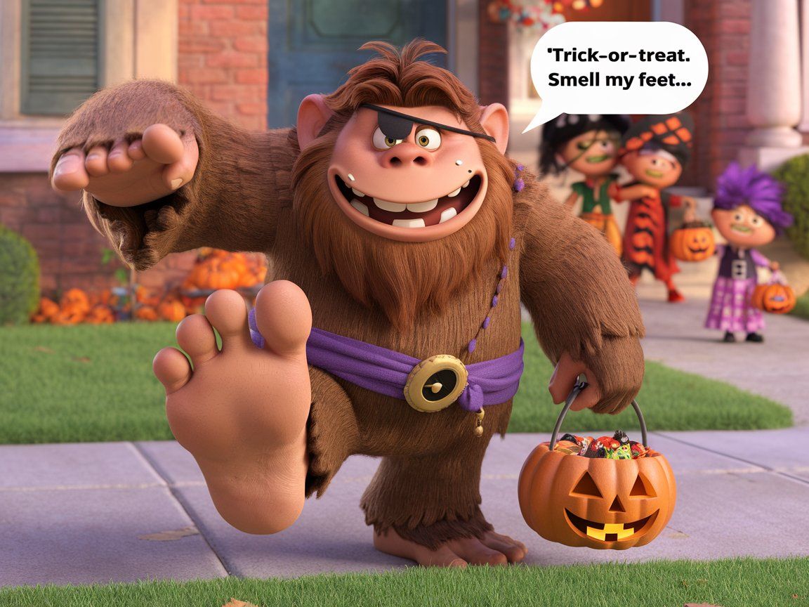 Trick-or-Treat. Smell my feet...