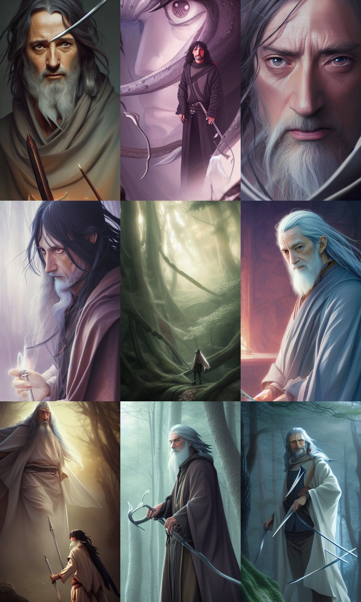 If Masashi Kishimoto (Naruto) Animated Aragorn and Gandalf - Double Fan ...