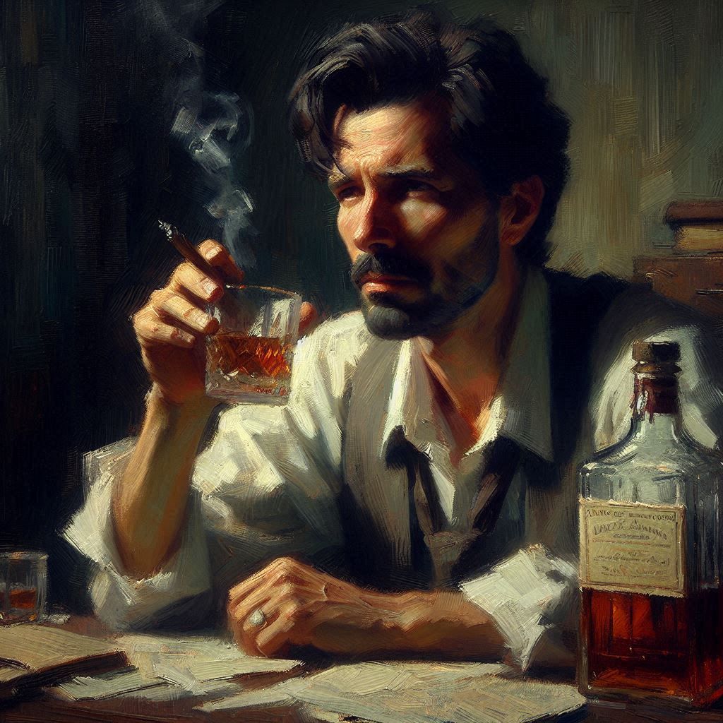 "Male Portrait" Tribute to Robert McGinnis