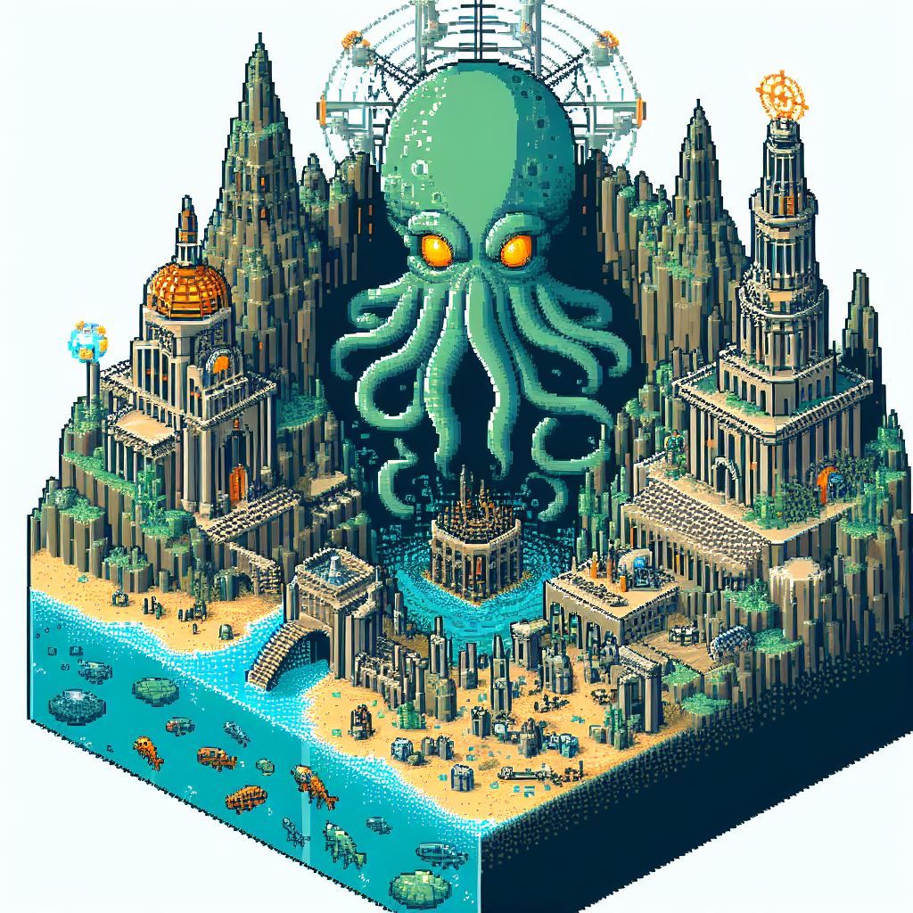 Cthulhu Ruins Isometric Map