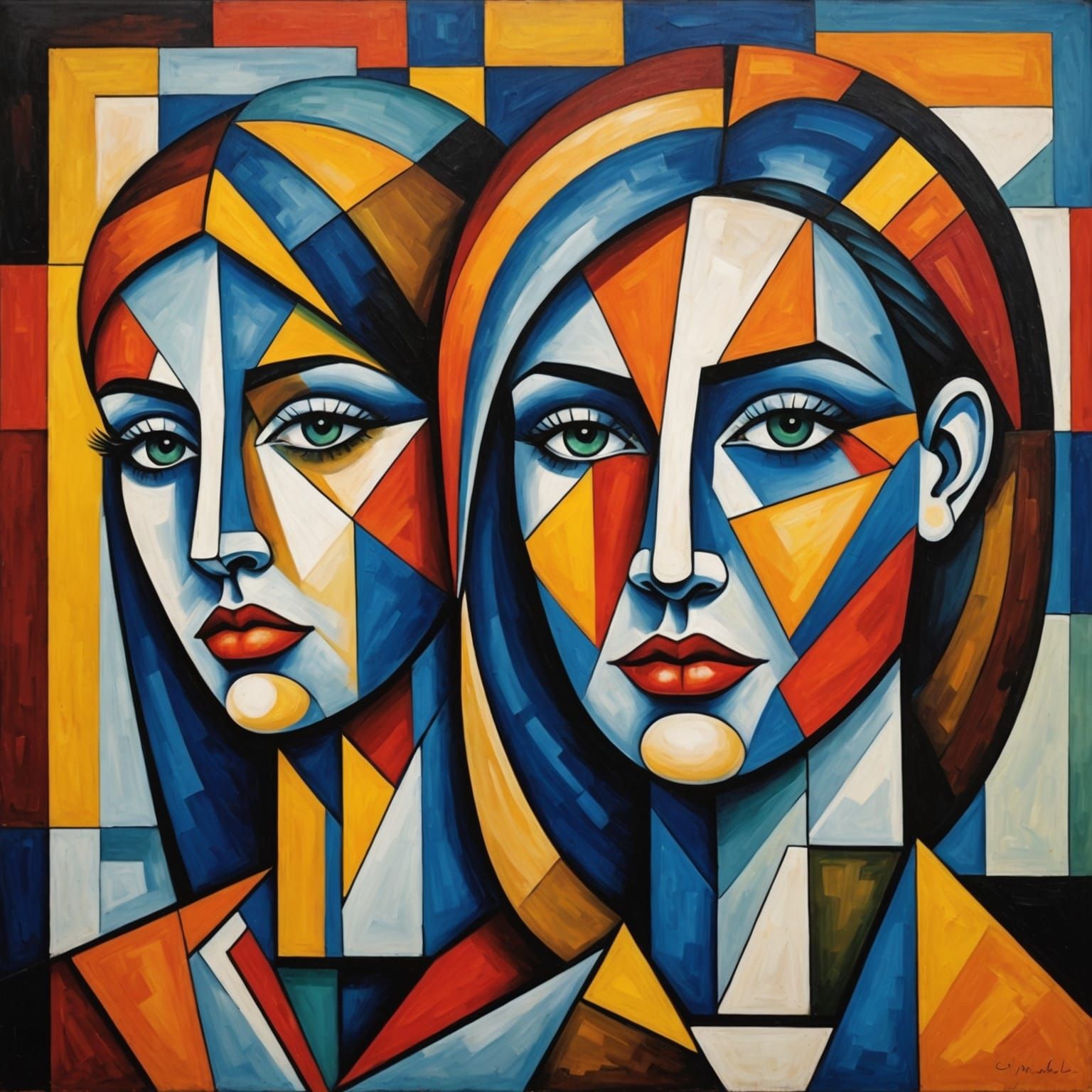 Cubism artwork   by @Rhyder