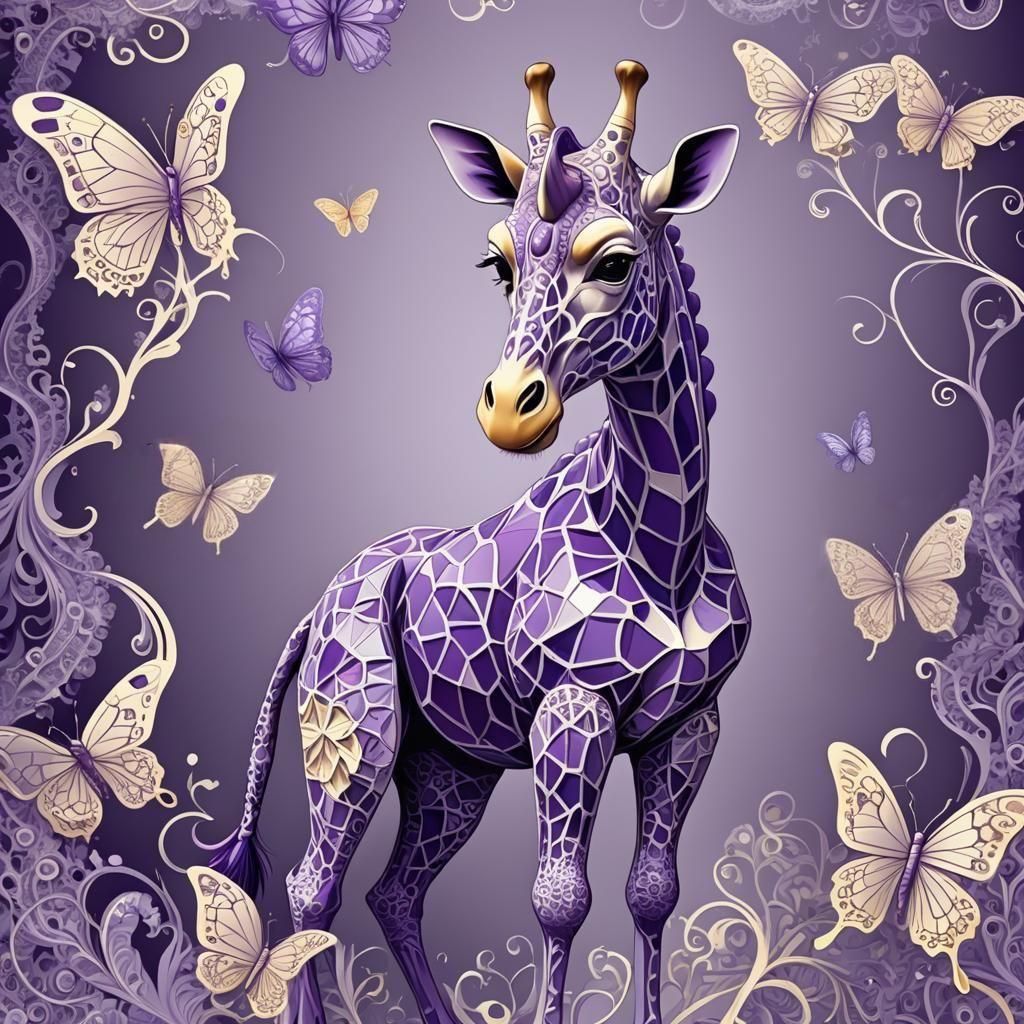 purple giraffe 