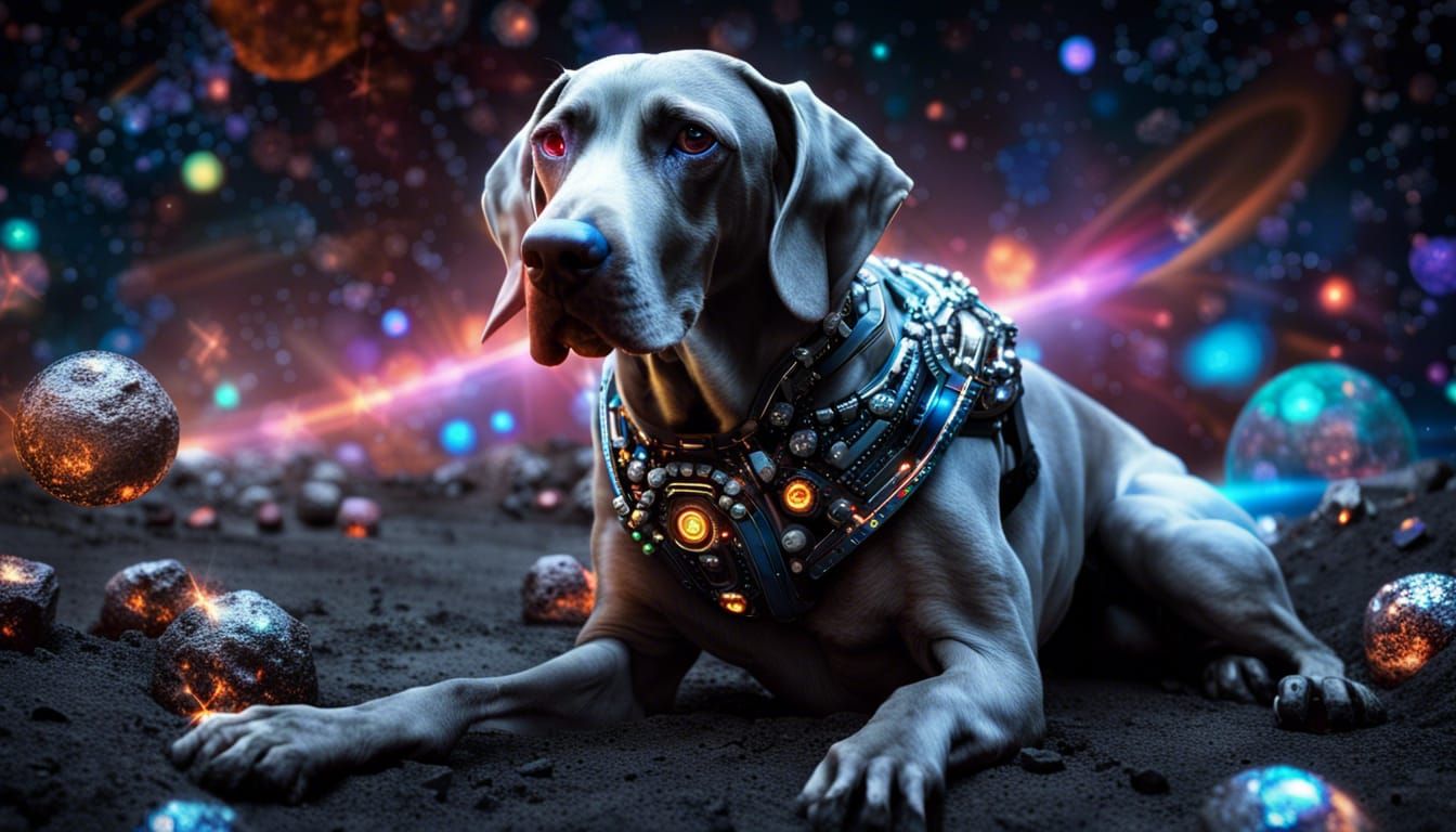  Robotic Cyborg Weimaraner