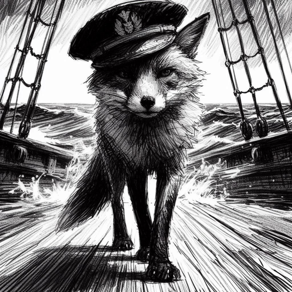 A captain goes down with his ship