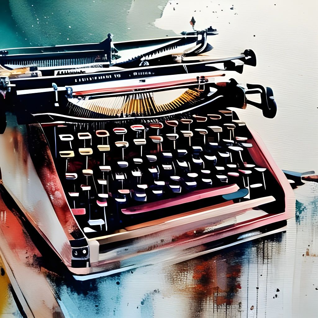 Typewriter Painting AI Generated Artwork NightCafe Creator