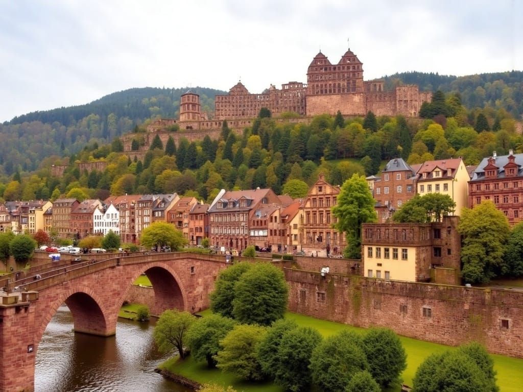 Heidelberg Castle Postcard <lora:Heidelberg Castle:1.4>
