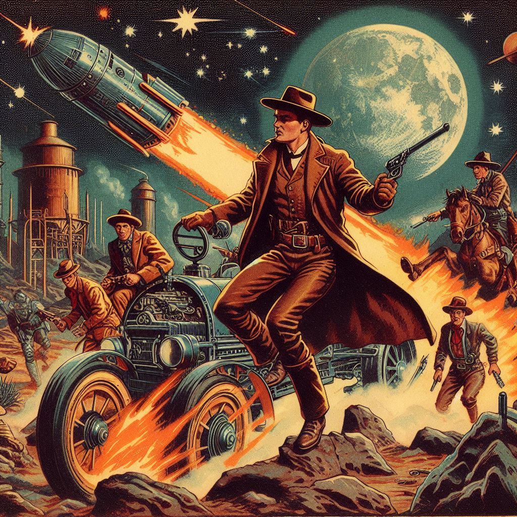 1920's Pulp Magazine: Buck Jones, Space Cowboy