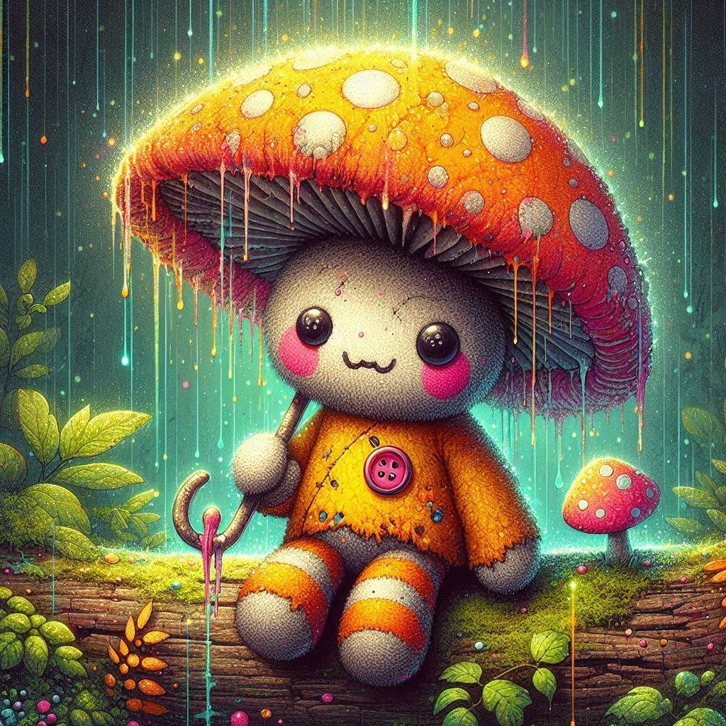 Fluffy mushroom spirit