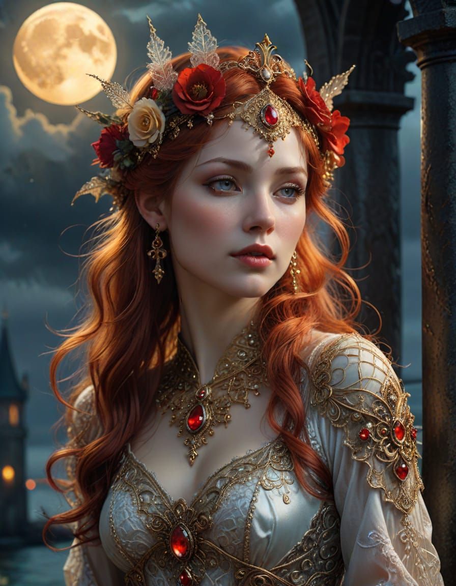 Red moon princess (2 likes)  by @Gno2