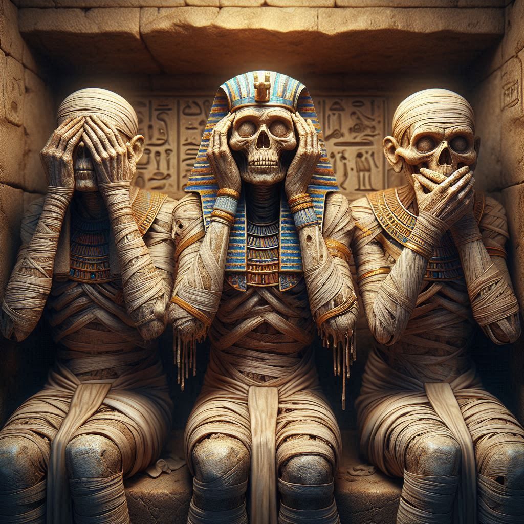 funny ancient Egyptian mummies