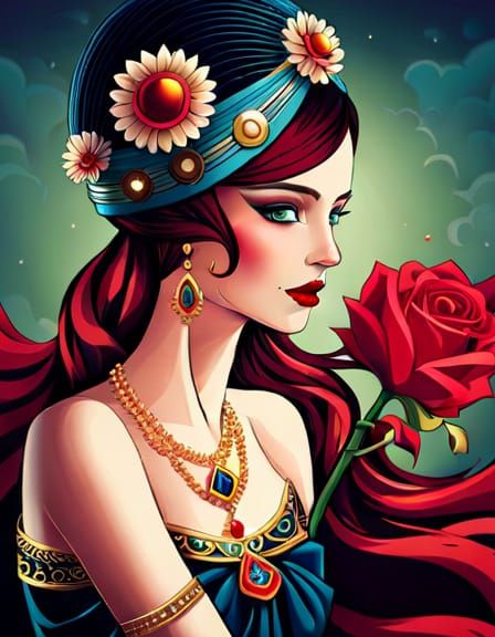 APHRODISIAC ART Beautiful Princess AI Generated Artwork