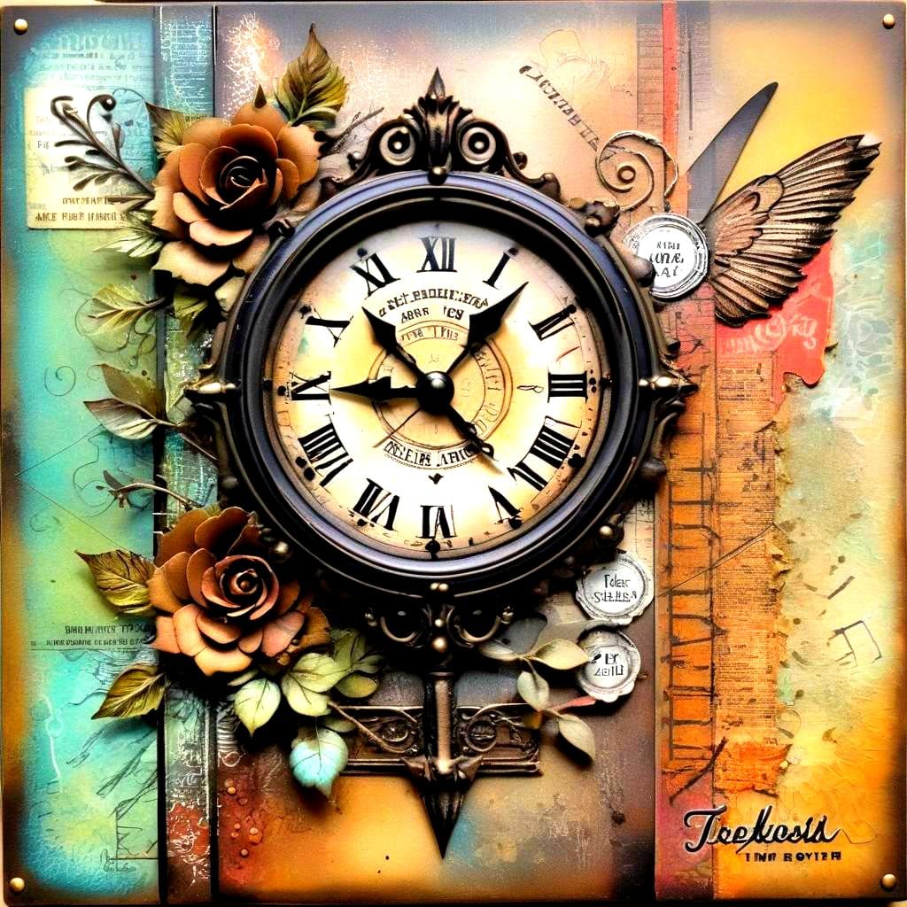 Vintage Collage in Tim Holtz Style