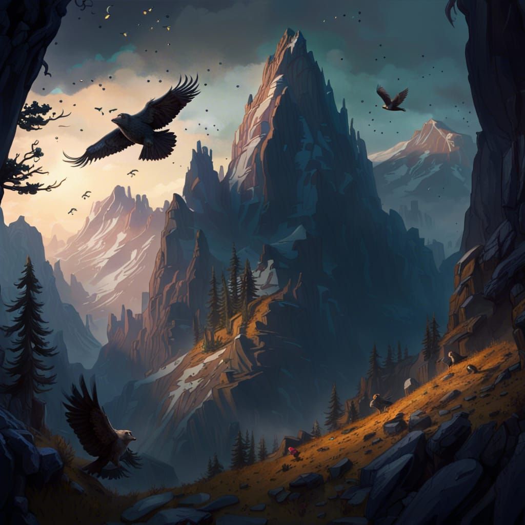 Mountainous Landscapeg  by @TopDawg