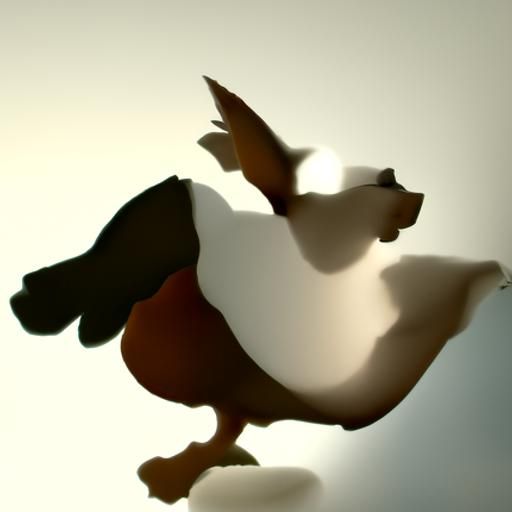 chicken flying