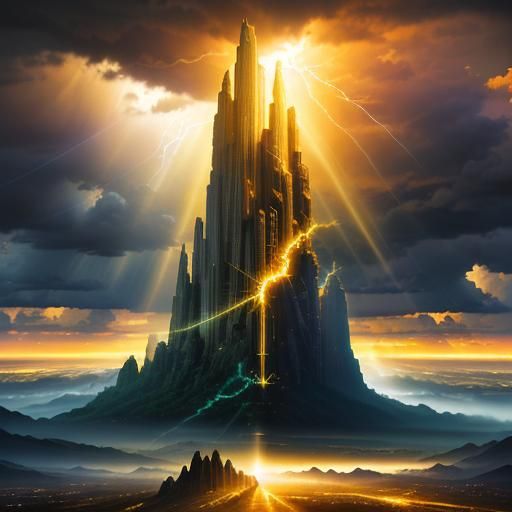 futuristic landscape hyperdetailed matte background photorea...