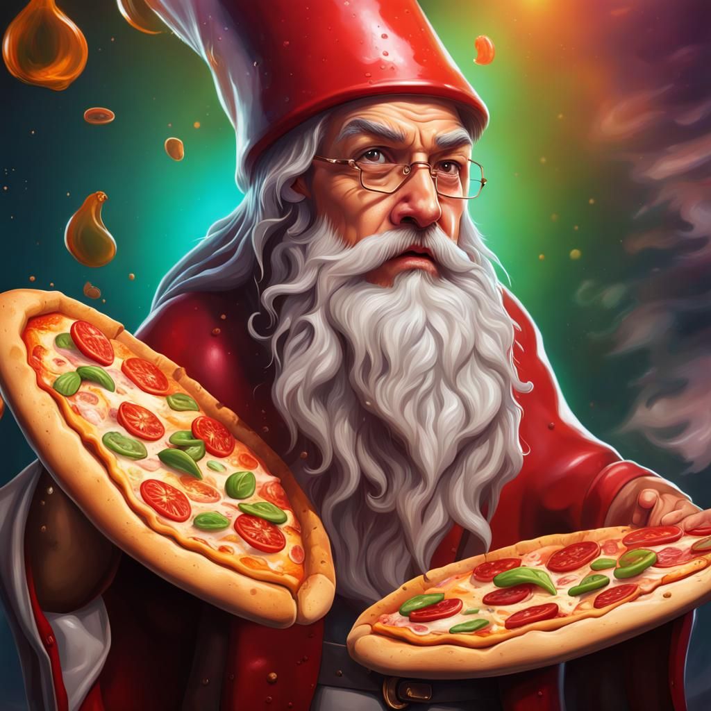 Pizza Wizard AI Generated Artwork NightCafe Creator