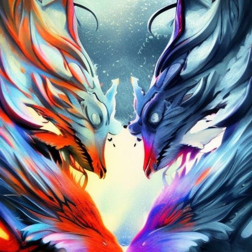 Fox Dragon Hybrid - AI Generated Artwork - NightCafe Creator