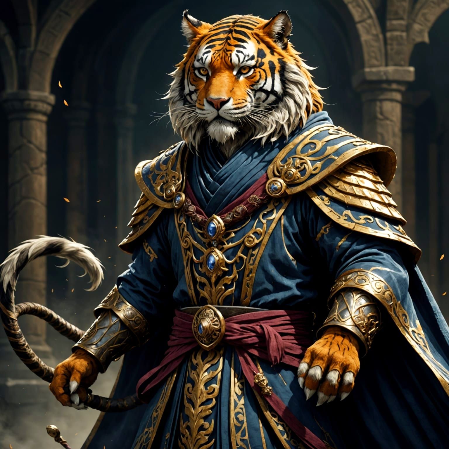 The Striped Mage  by @Oswald