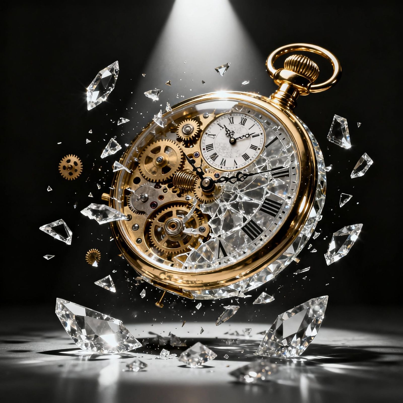 A dynamic sculpture of Shattered Time  by @hanz