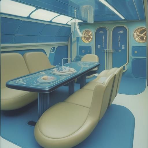 Spacebus interior design - AI Generated Artwork - NightCafe Creator