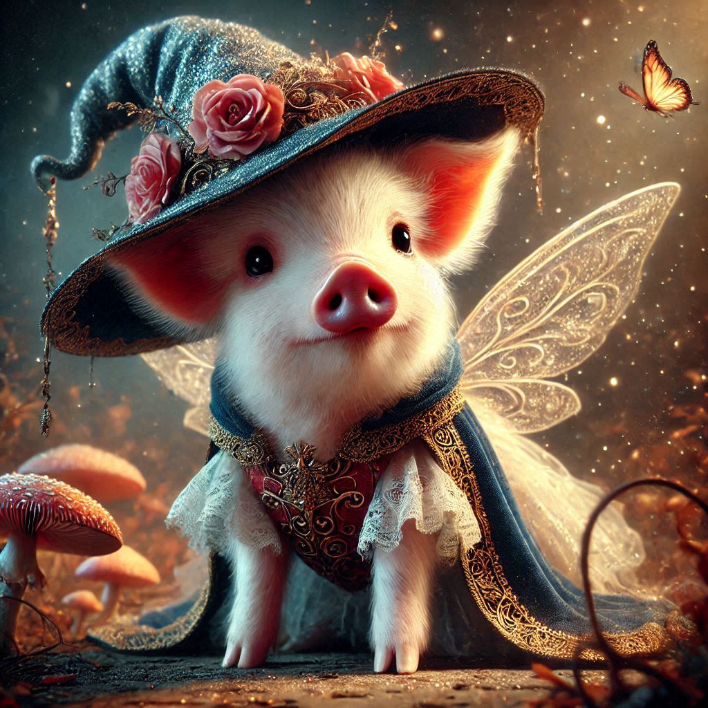 adorable fairy-tale fantasy creature portrait..