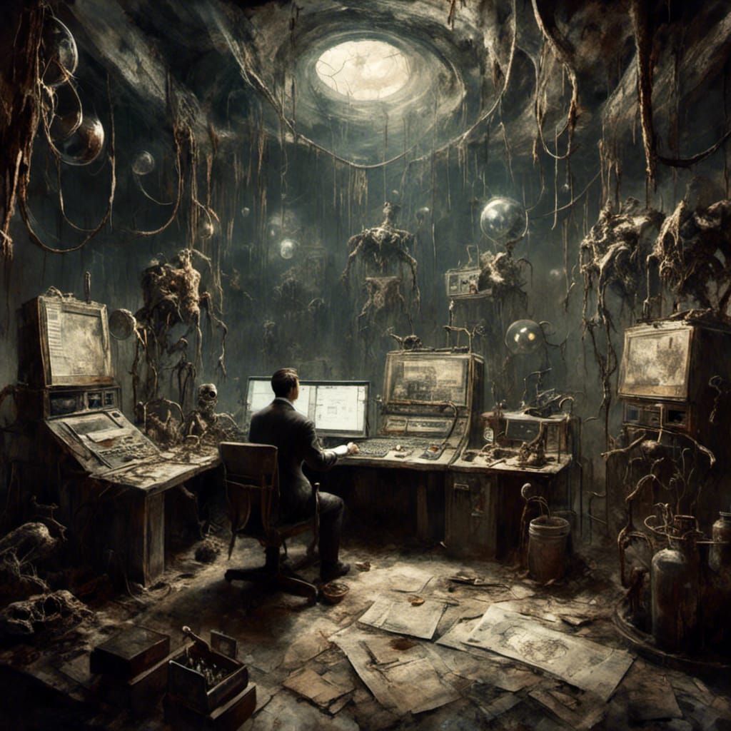 <lora:Macabre:1.0> <lora:Psychedelic Horror:1.0>  an image p...