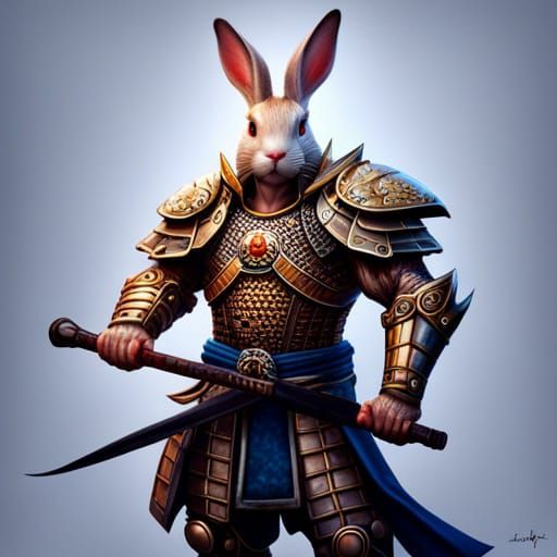 Samurai Rabbit - AI Generated Artwork - NightCafe Creator