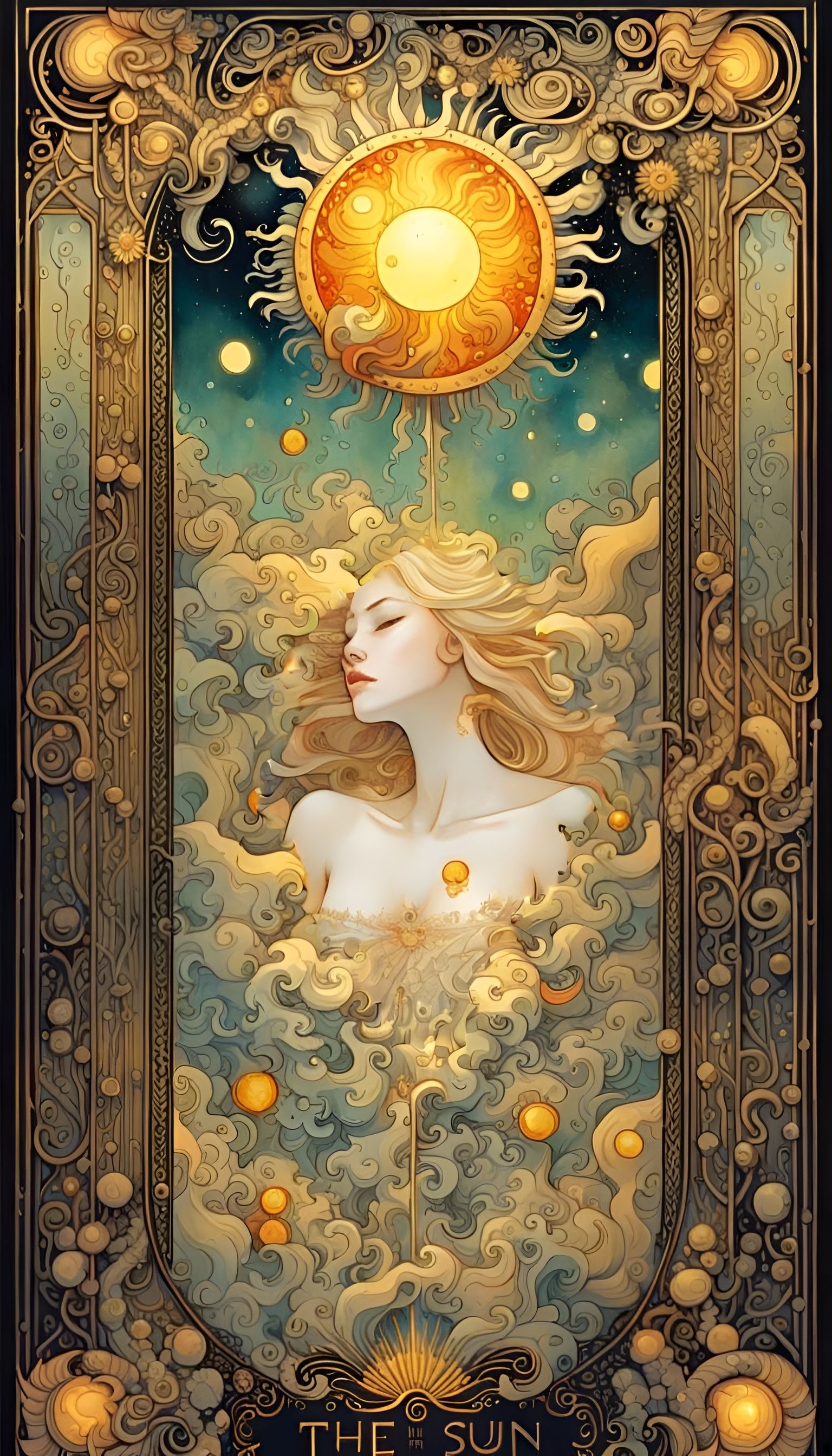 Tarot card: The Sun  by @Lucy
