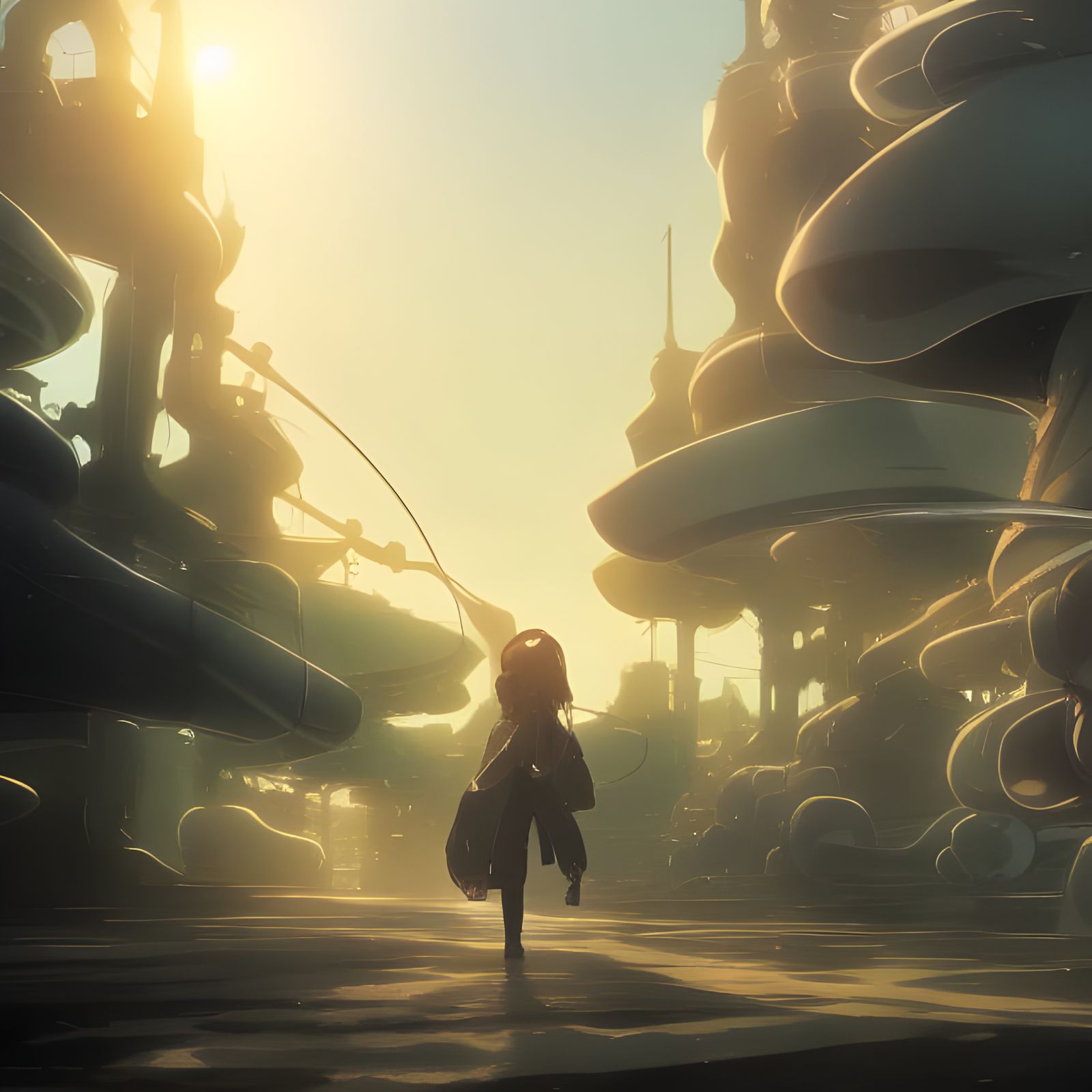 Armored Tentacles Anime Key Visual, by Makoto Shinkai, Deep ...