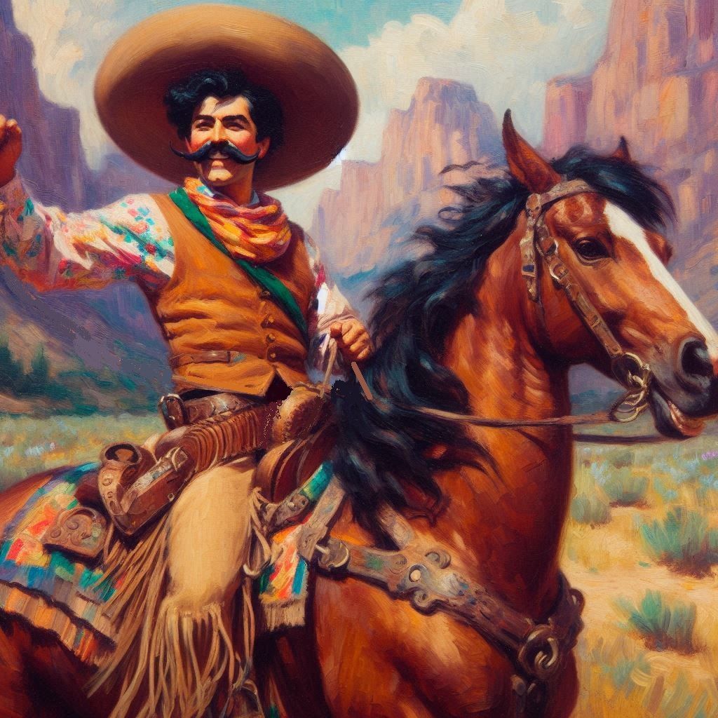 A Gay Ranchero. A Caballero.