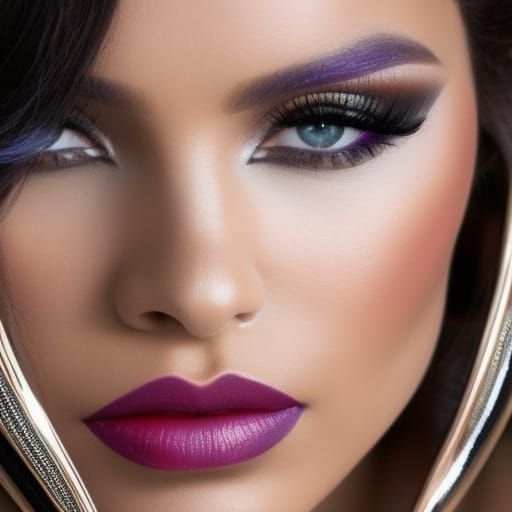 Purple and Silver AI Generated Artwork NightCafe Creator