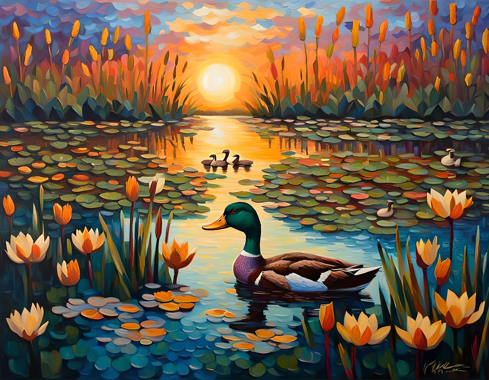 Ducks in Wetlands