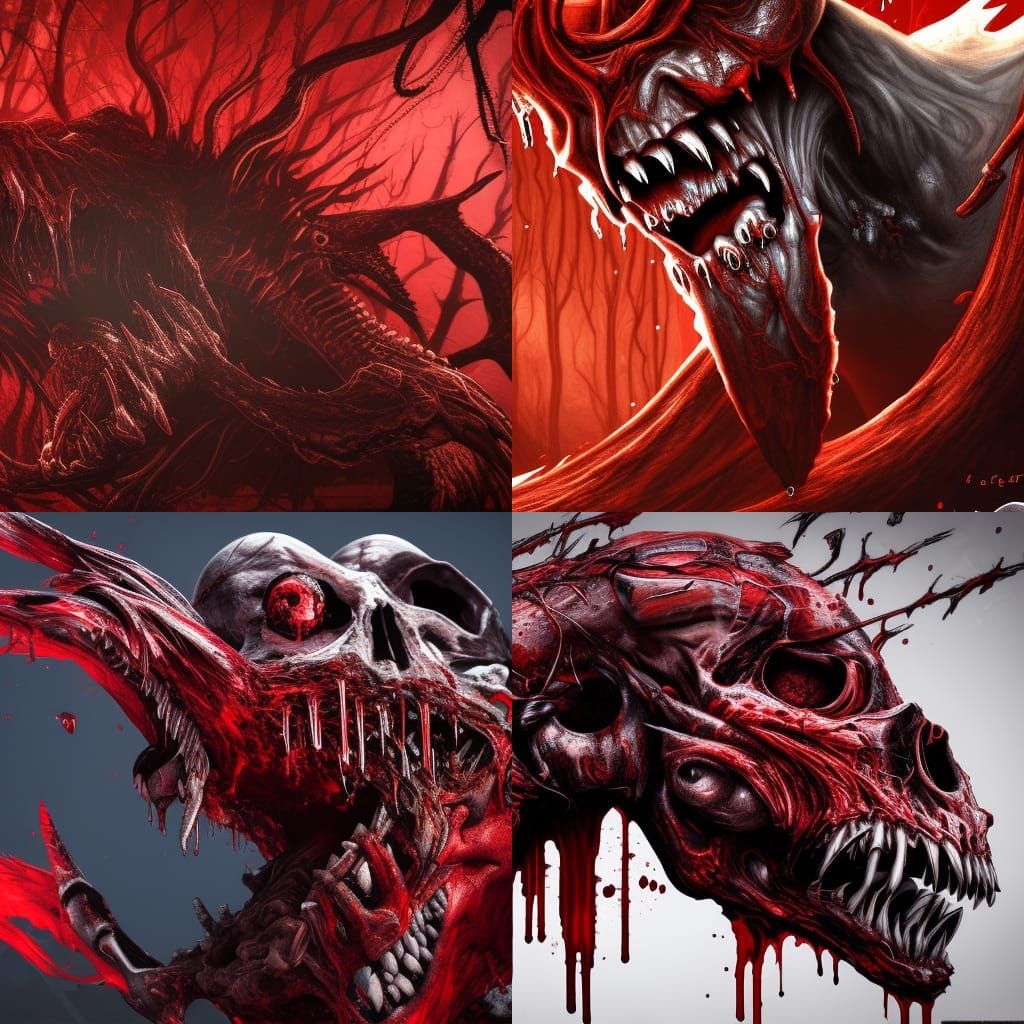 A cut throat sinster, horror, dripping crimson, hyper detail...