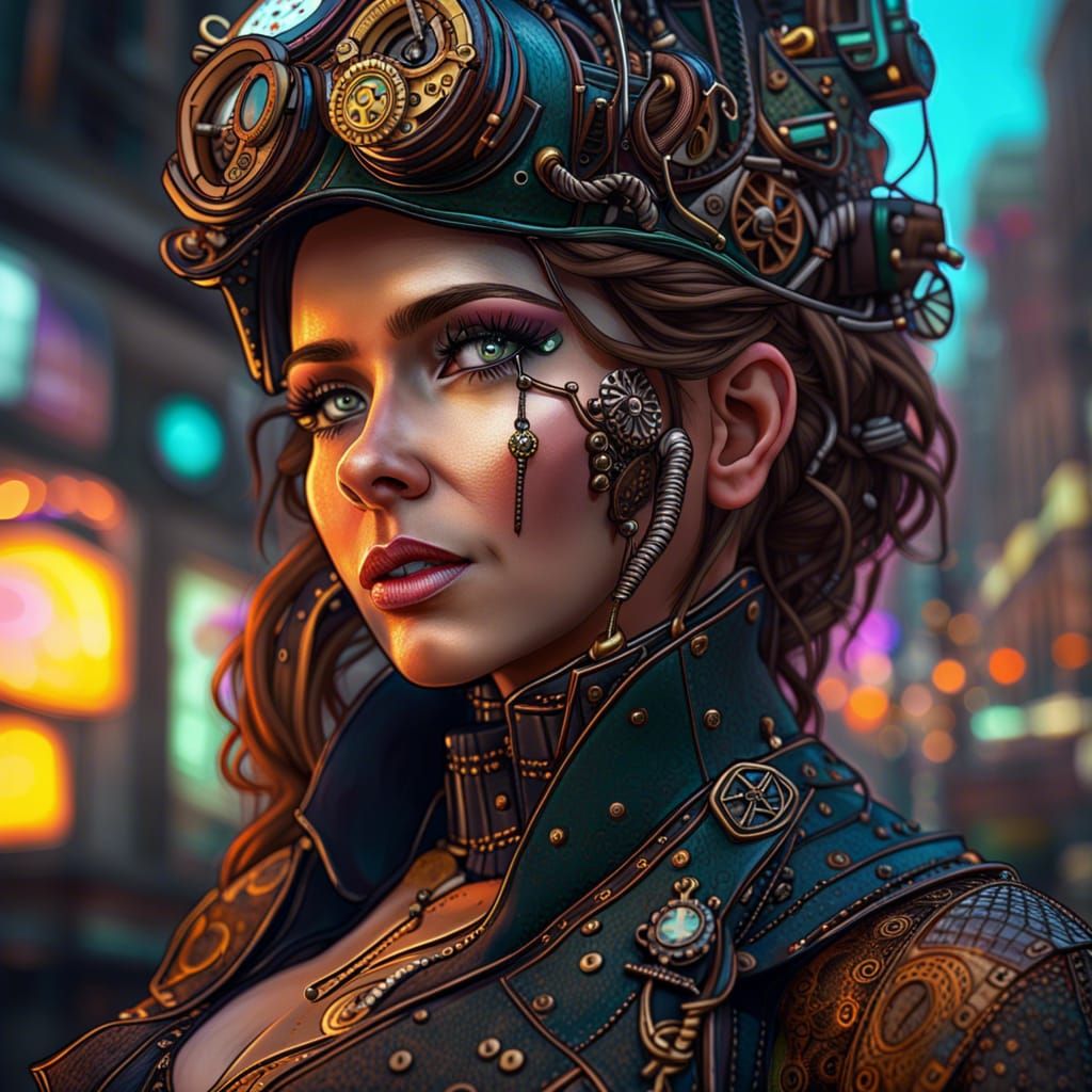 Steampunk Woman  by @undefined
