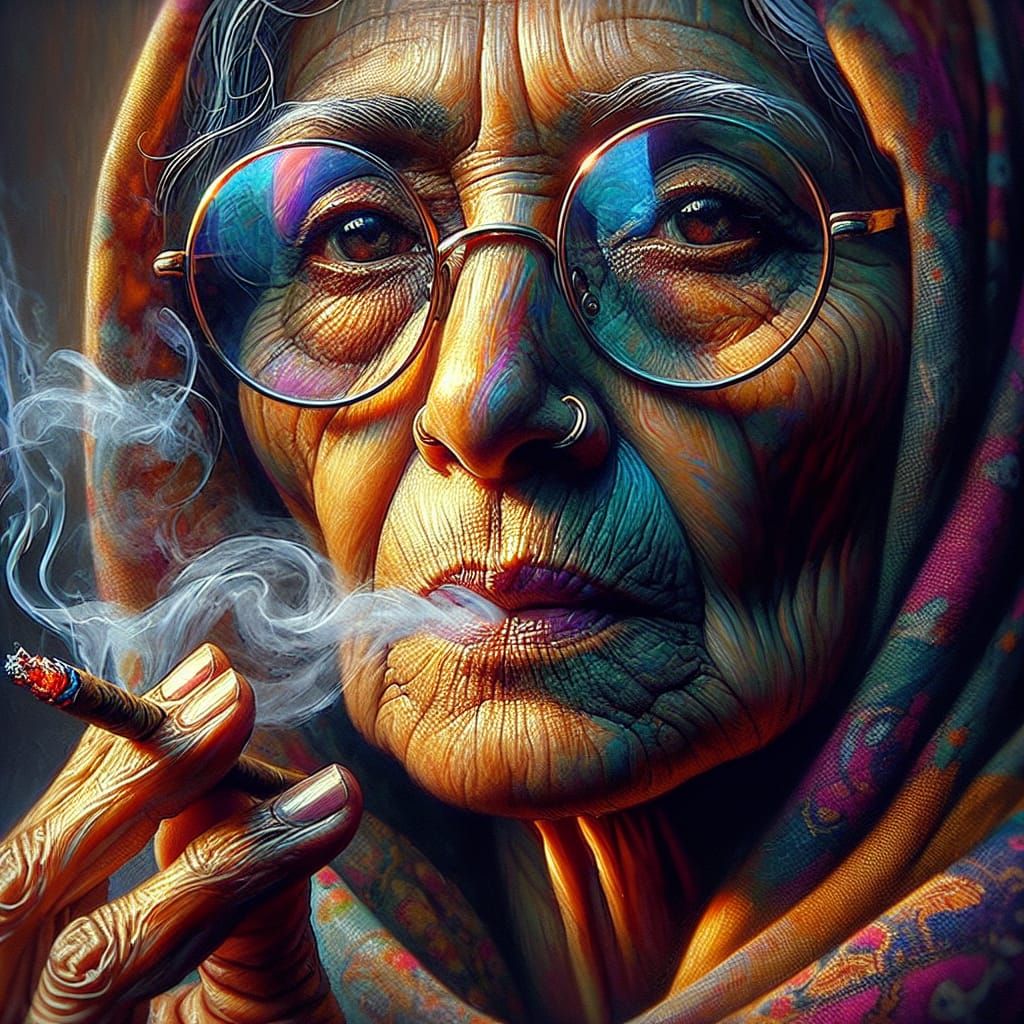 Nani ma with spliff