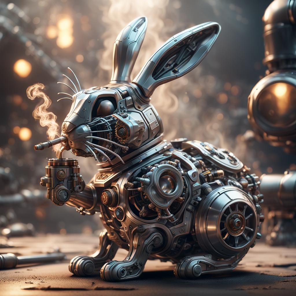 Stoned Bunny - AI Generated Artwork - NightCafe Creator
