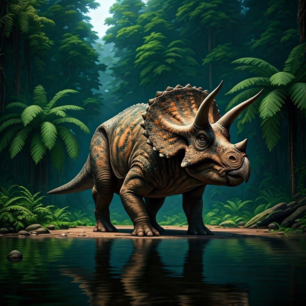Triceratops  by @lionel