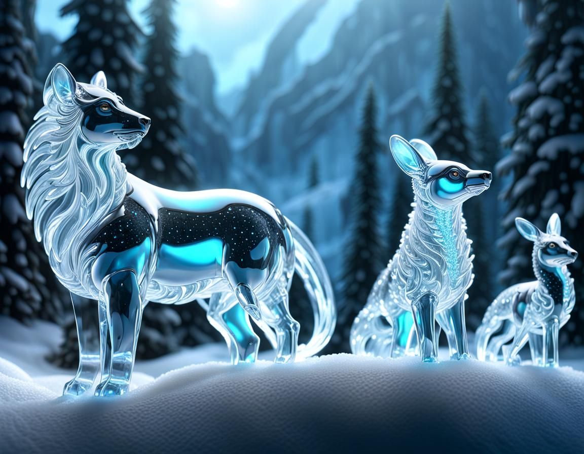 Ice Animals  by @MelanieL
